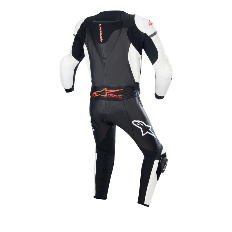 Zweiteiliger Lederanzug Alpinestars GP Force Lurv Weiß-Schwarz-Fluorot