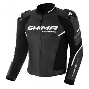 Leder-Motorradjacke Shima Bandit 2.0 schwarz