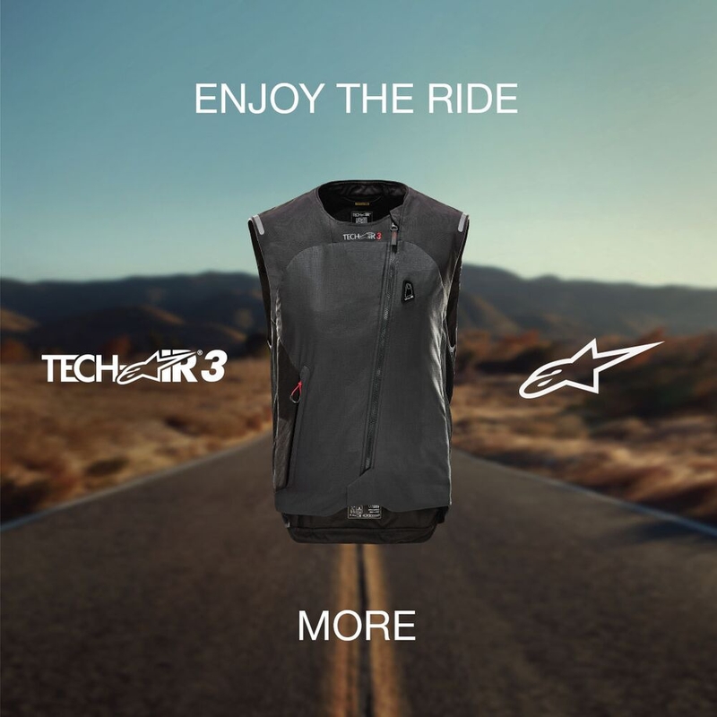 Damen Airbagweste Alpinestars Stella TECH-AIR®3 System schwarz-dunkelgrau