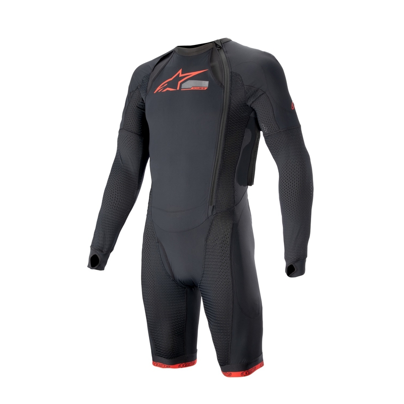 Alpinestars TECH-AIR®10 Airbagweste Außenschicht mit kurzer Hose Schwarz-Rot-Grau