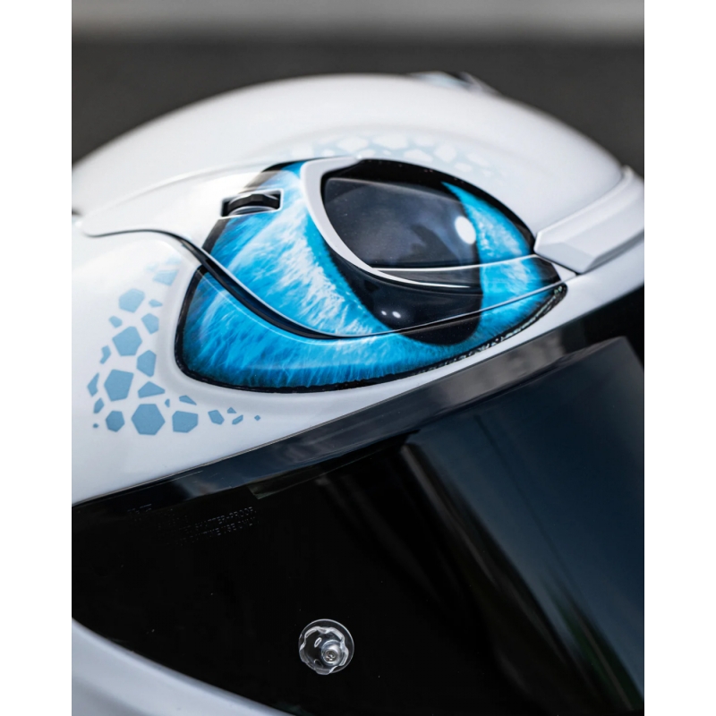 HJC RPHA 12 Light Fury Universeller weiß-blauer Integralhelm Ausverkauf