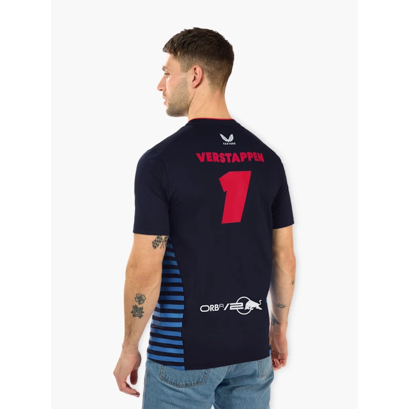 T-Shirt Red Bull Racing F1 Max Verstappen dunkelblau