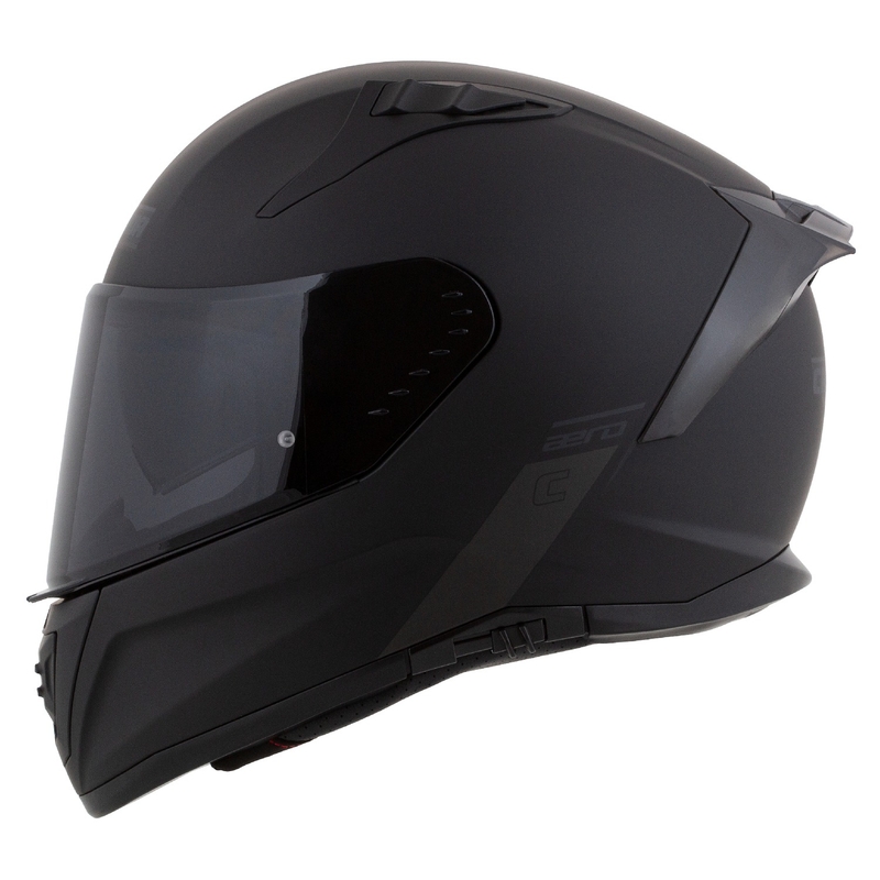 Integrierter Motorradhelm Cassida Aero mattschwarz-grau