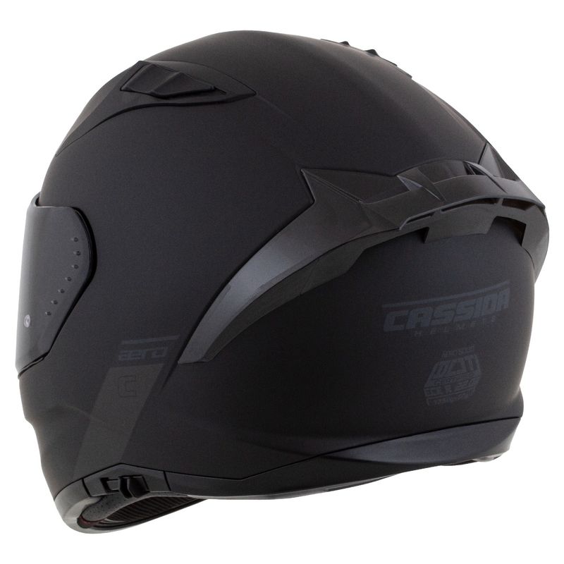 Integrierter Motorradhelm Cassida Aero mattschwarz-grau