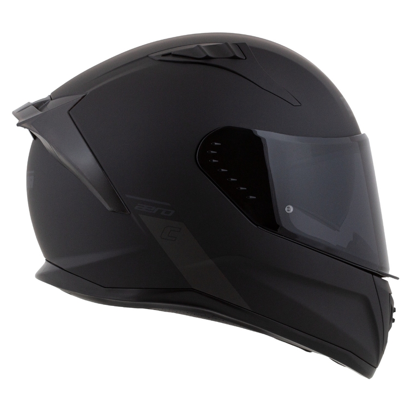 Integrierter Motorradhelm Cassida Aero mattschwarz-grau