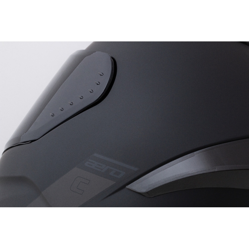 Integrierter Motorradhelm Cassida Aero mattschwarz-grau