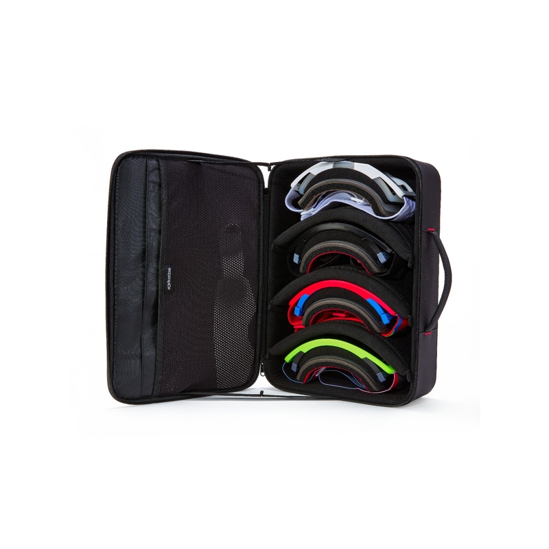 Alpinestars Supertech Vision Brillenetui schwarz-rot