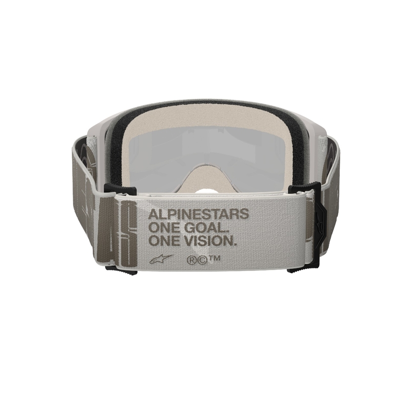 Motocross-Brille Alpinestars Vision 5 Hohlsand mit spiegelgoldenem Plexiglas