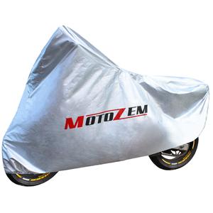 MotoZem Motorrad-Abdeckplane - silber
