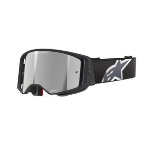 Alpinestars Supertech Corp Motocross-Brille Schwarz-Grau mit silberner Linse