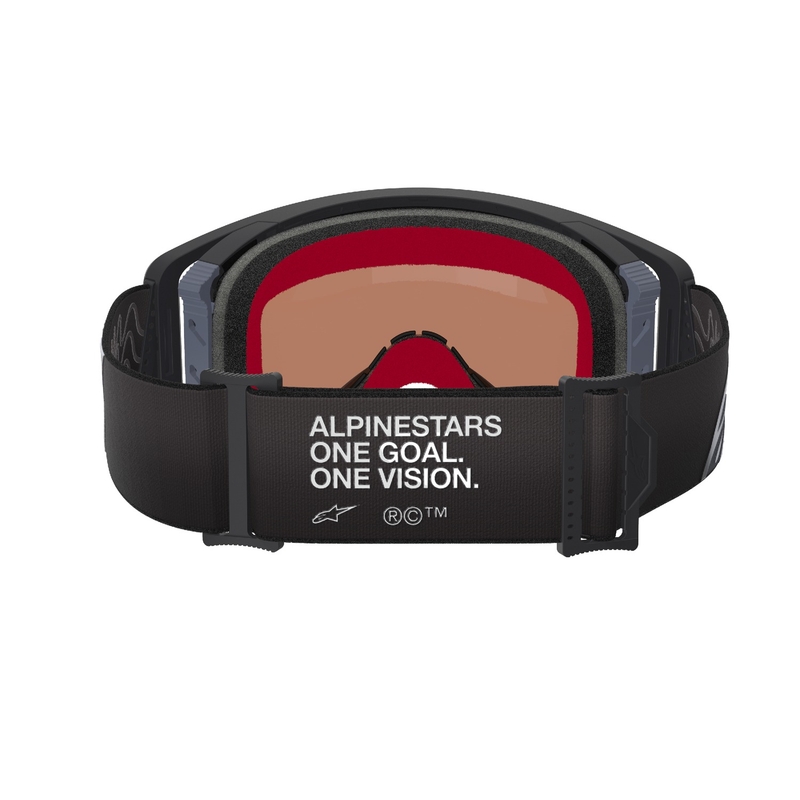 Alpinestars Supertech Corp Motocross-Brille Schwarz-Grau mit silberner Linse