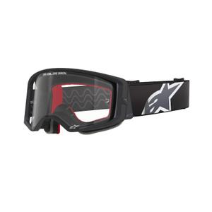 Alpinestars Supertech Corp Motocross-Brille schwarz-grau mit klarer Linse