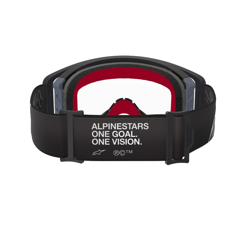 Alpinestars Supertech Corp Motocross-Brille schwarz-grau mit klarer Linse