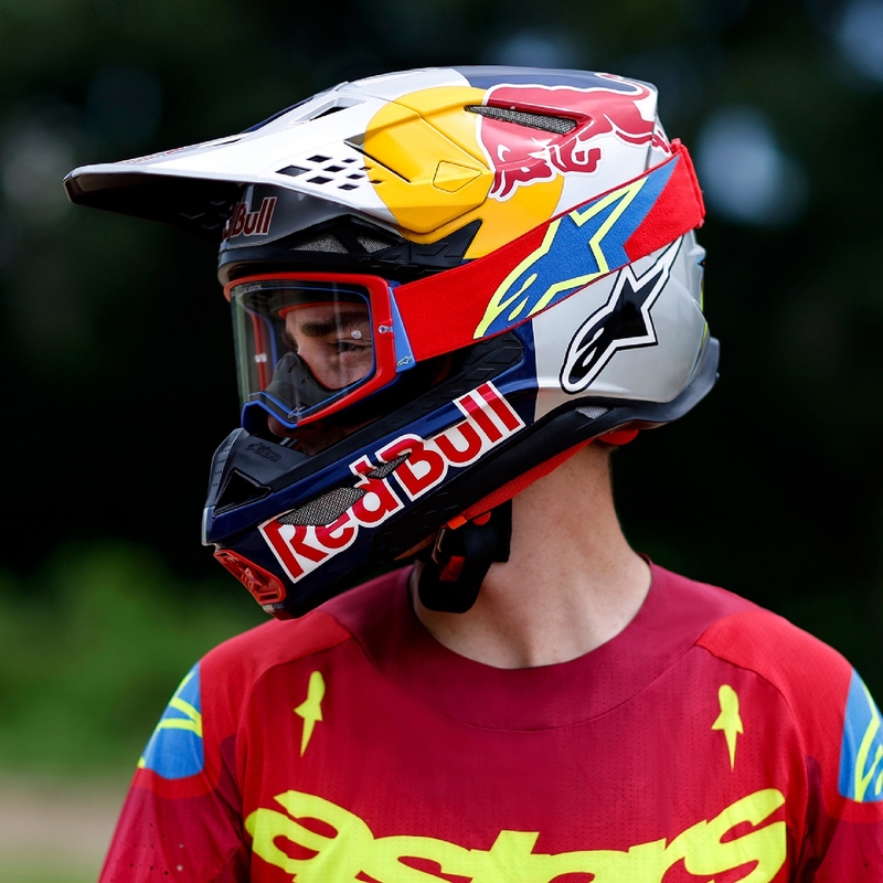 Alpinestars Supertech Corp Motocross-Brille schwarz-grau mit klarer Linse