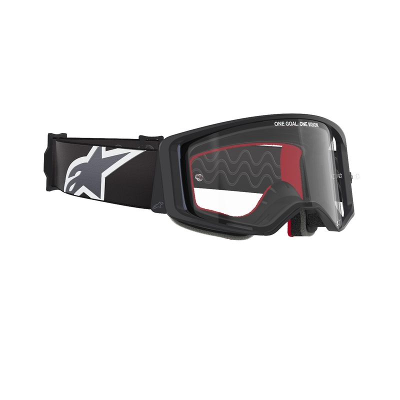 Alpinestars Supertech Corp Motocross-Brille schwarz-grau mit klarer Linse