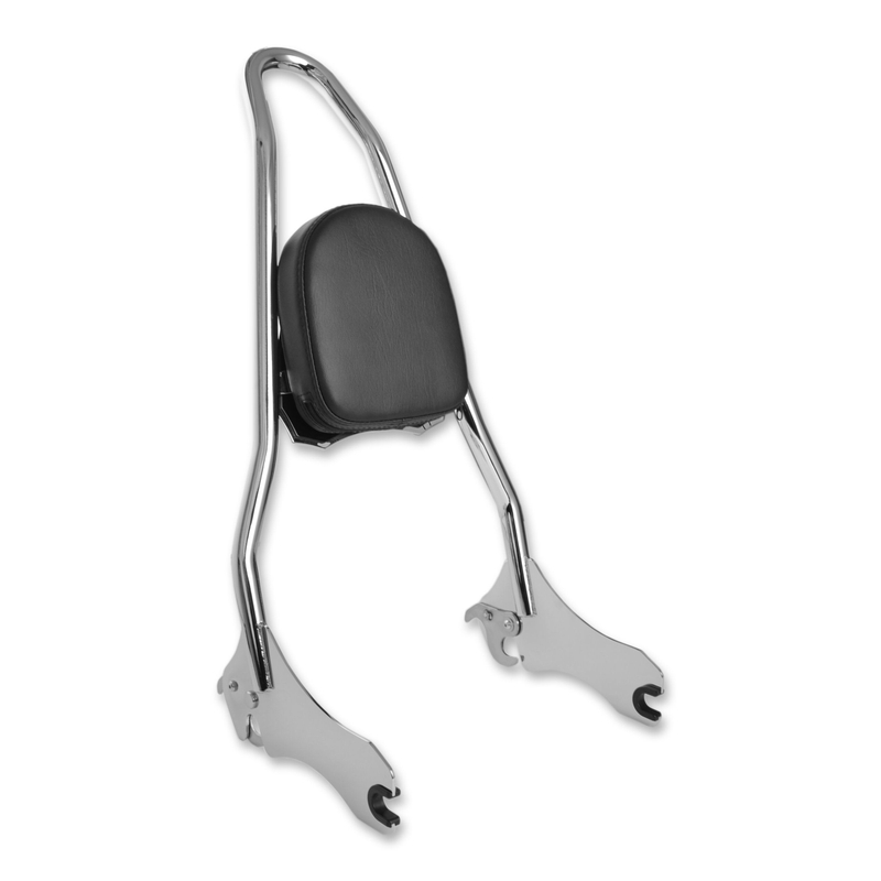 Beifahrerarmlehne – Harley Sport Glide und Low Rider ab 2018, Chrom mit Kissen