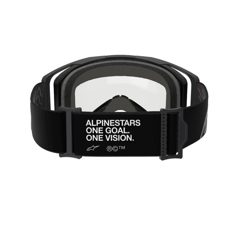 Alpinestars Vision 8 Corp Motocross-Brille schwarz mit doppelter, beschlagfreier, klarer Linse