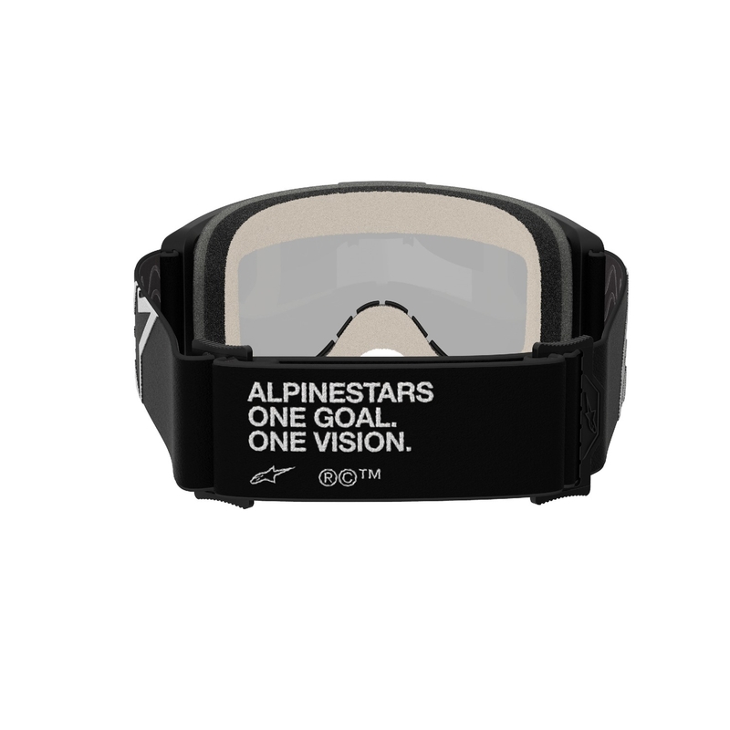 Alpinestars Vision 5 Corp Motocross-Brille schwarz mit verspiegelten silbernen Gläsern