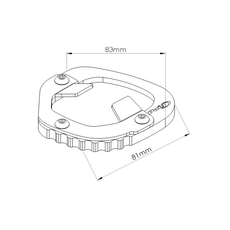 Kickstand extension PUIG schwarz