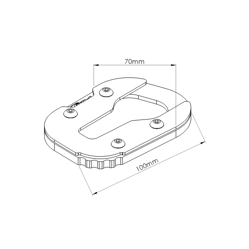 Kickstand extension PUIG schwarz