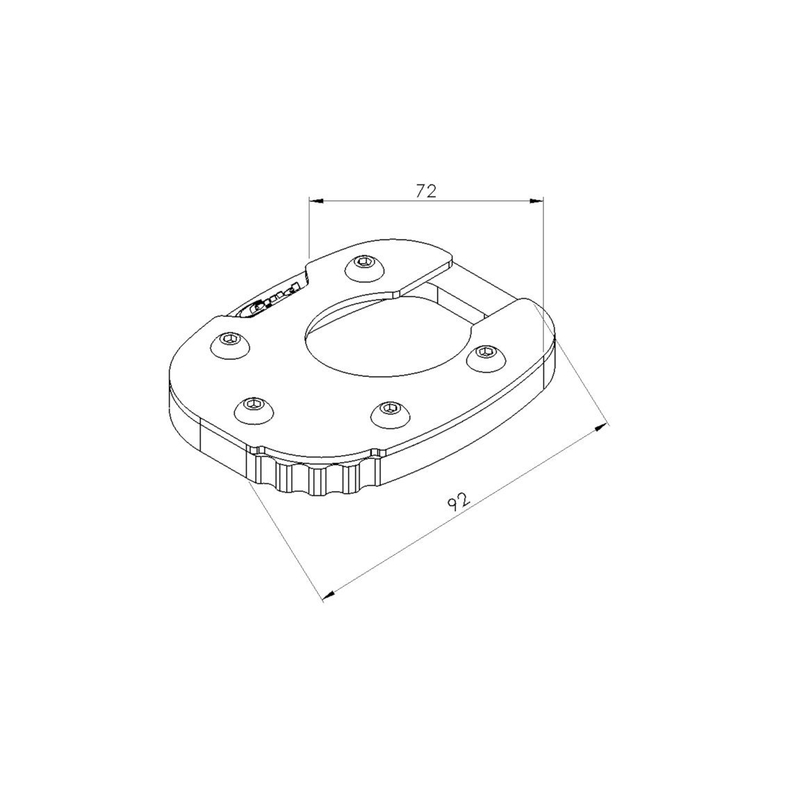 Kickstand extension PUIG schwarz