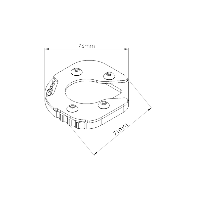 Kickstand extension PUIG schwarz