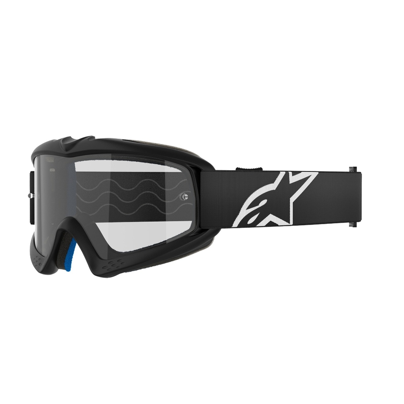 Alpinestars Vision Youth Corp Kinder-Motocross-Brille schwarz mit klarer Linse