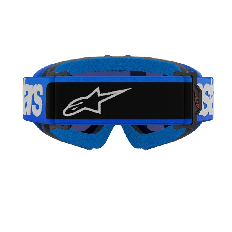 Alpinestars Vision Youth Blaze Kinder-Motocross-Brille blau mit verspiegelten blauen Gläsern