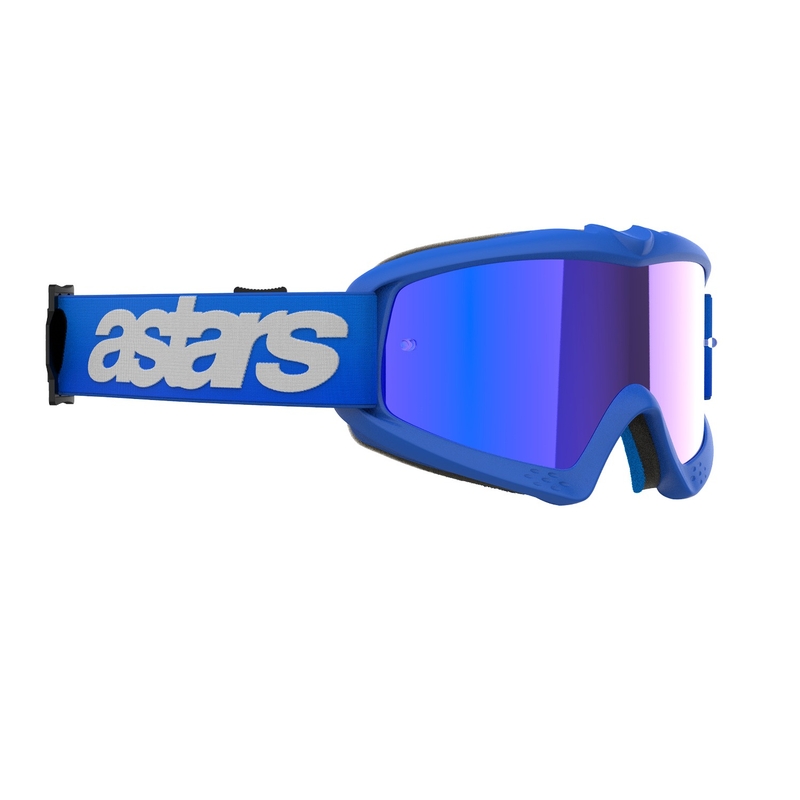 Alpinestars Vision Youth Blaze Kinder-Motocross-Brille blau mit verspiegelten blauen Gläsern