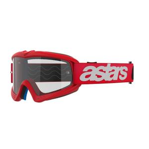 Alpinestars Vision Youth Blaze rote Motocross-Brille mit klaren Gläsern