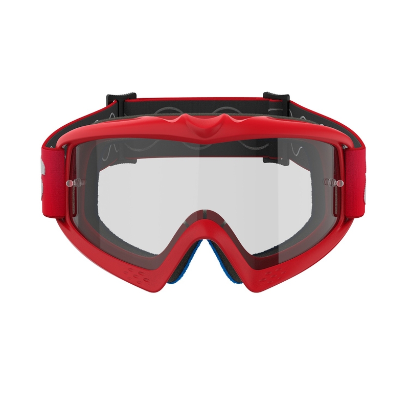 Alpinestars Vision Youth Blaze rote Motocross-Brille mit klaren Gläsern