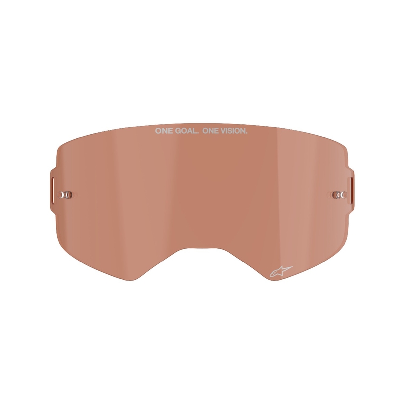 Plexiglas für die Alpinestars Supertech-Brille Orange-Braun-Afterburn