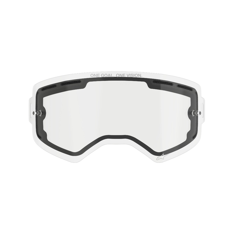 Plexiglas für Alpinestars Supertech Doppel-Antifog-Brille klar