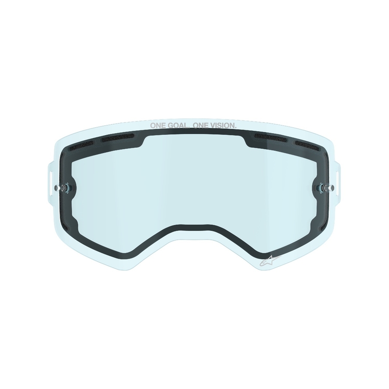 Plexiglas für Alpinestars Supertech Doppel-Antifog-Brille in Blau
