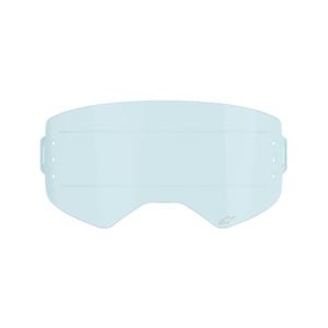 Plexiglas für Alpinestars Supertech-Brille für das Roll-Off-System blau