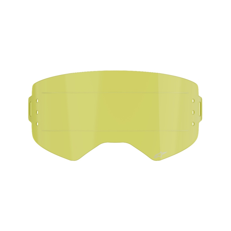 Plexiglas für Alpinestars Supertech-Brille für Roll-Off-System gelb