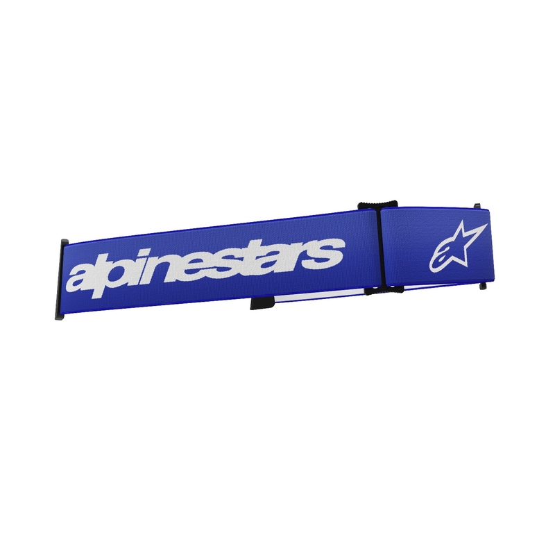 Brillenband für Alpinestars Supertech/Vision 8 Brillen blau-weiß