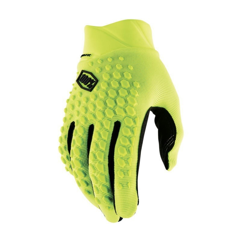 Motocross-Handschuhe 100 % Geomatic fluogelb
