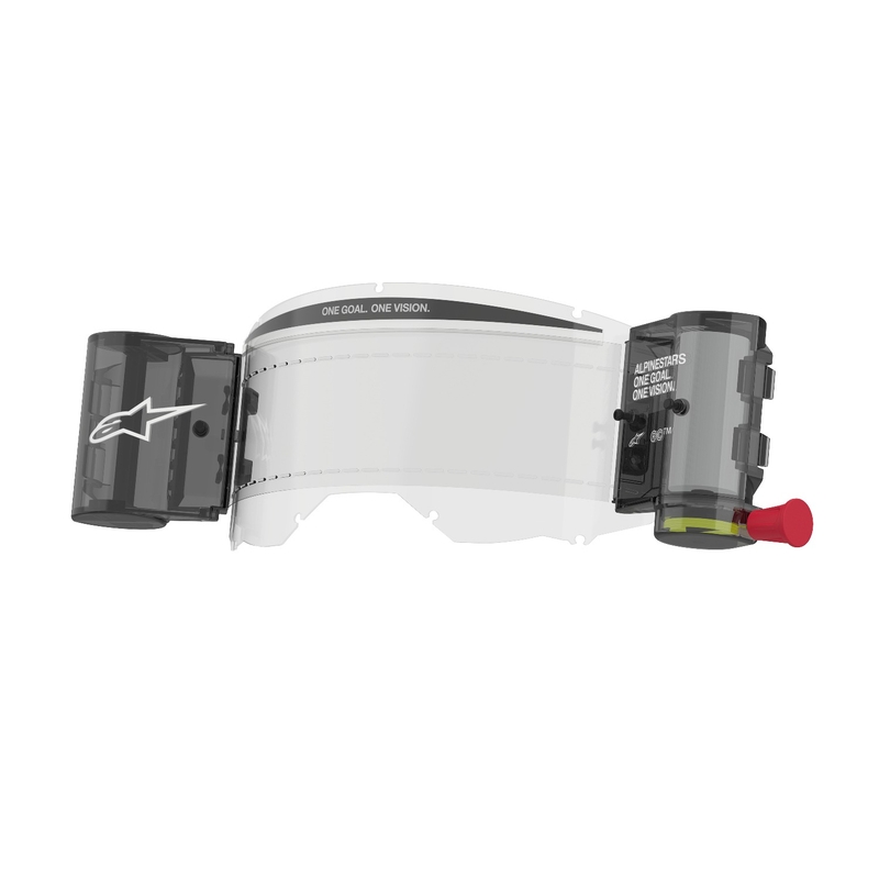 Alpinestars Roll-off Wide Vision Ersatzset für Vision 8/5/3 Schutzbrillen mit klaren Plexiglas-Abreißstiften