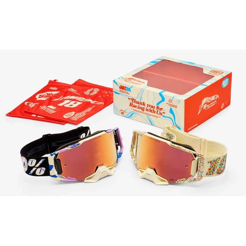 Motocross-Brillen-Set 100% Armega 2 Le Donut 2-tlg