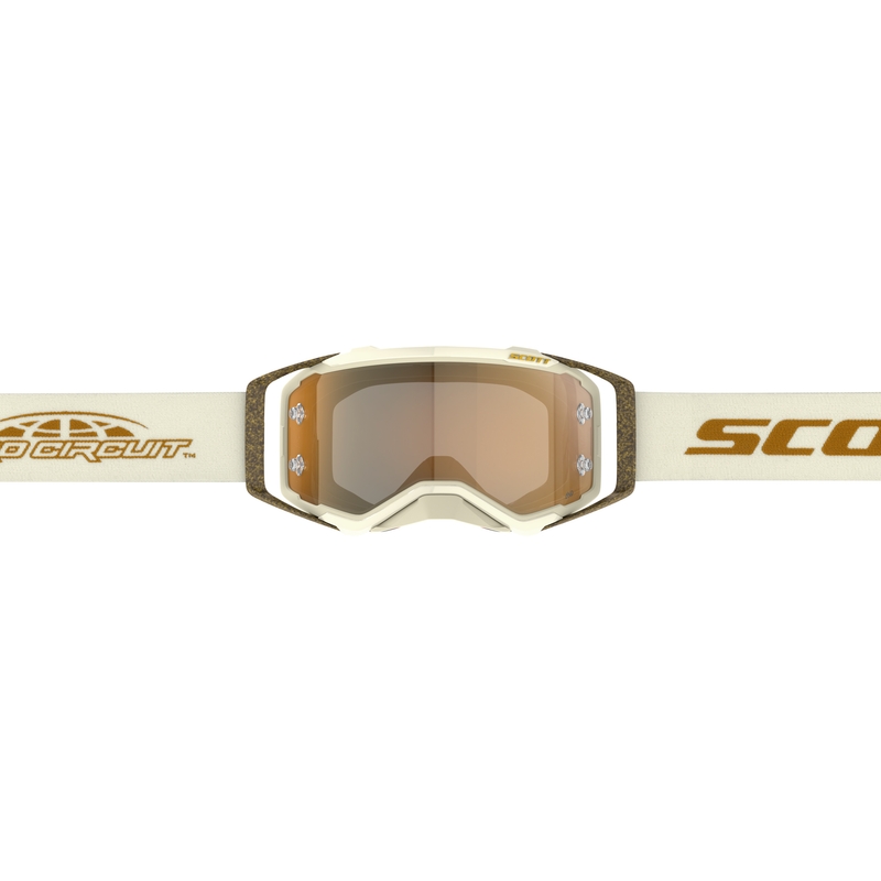 SCOTT Prospect PRO Circuit AMP Motocross-Brille beige-braun mit goldenem Plexiglas