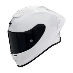 Integrierter Motorradhelm Scorpion EXO-R1 EVO AIR FIM Racing #1 Solides Perlweiß