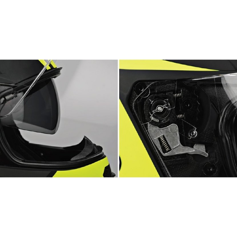 Motorrad-Klapphelm Lazer Lugano Z-Generation schwarz-fluo gelb