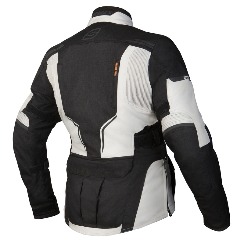 Women's Ozone Explorer II Grau und Schwarz Motorrad Jacke Ausverkauf