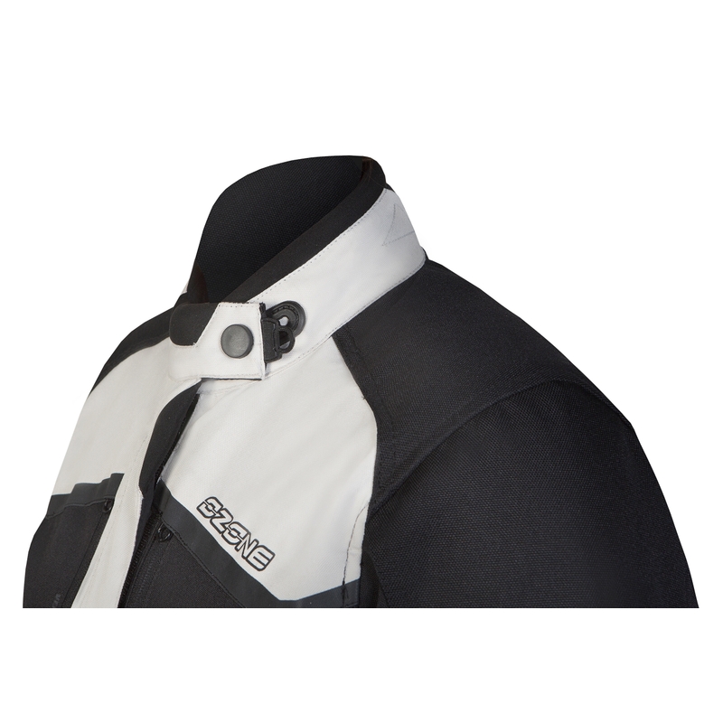 Women's Ozone Explorer II Grau und Schwarz Motorrad Jacke Ausverkauf