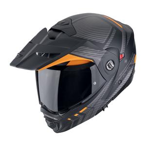 Klappbarer Motorradhelm Scorpion ADX-2 LEWIS mattschwarz-orange