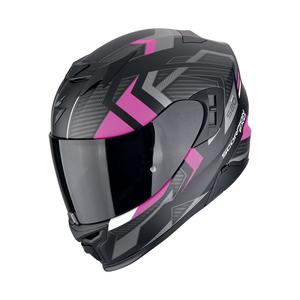 Integrierter Motorradhelm Scorpion EXO-520 EVO AIR SENSUS mattschwarz-rosa