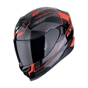 Integrierter Motorradhelm Scorpion EXO-520 EVO AIR LENA schwarz-rot