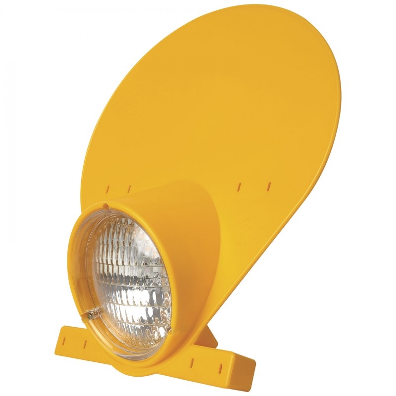 Maske mit Leuchte POLISPORT with halogen bulb Dark yellow