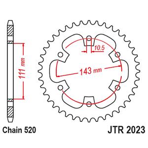 Ketten Rad JT JTR 2023-42 42T, 520